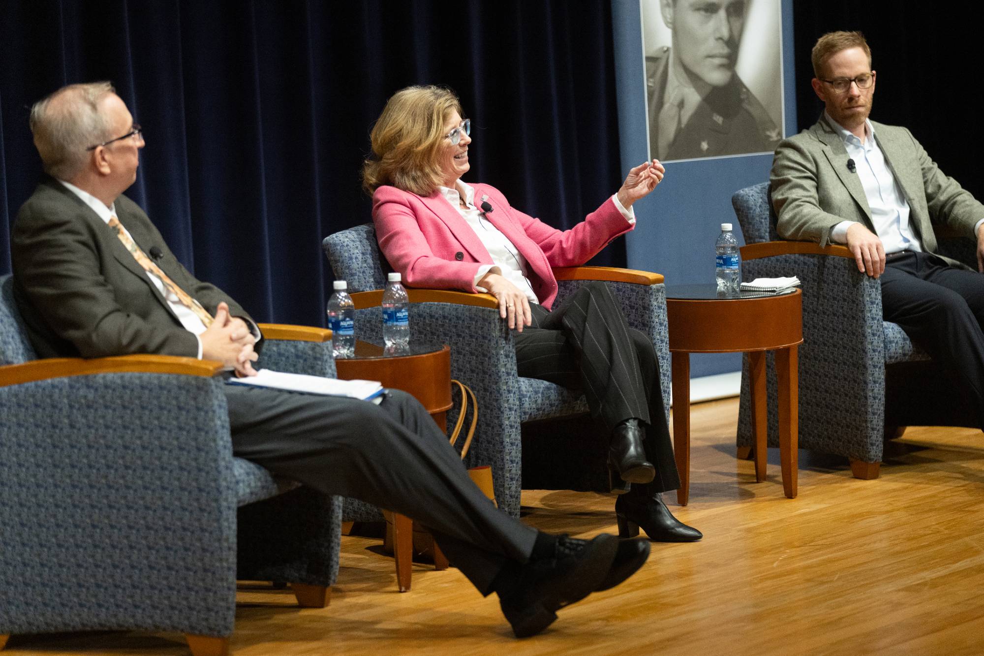 Speakers in conversation